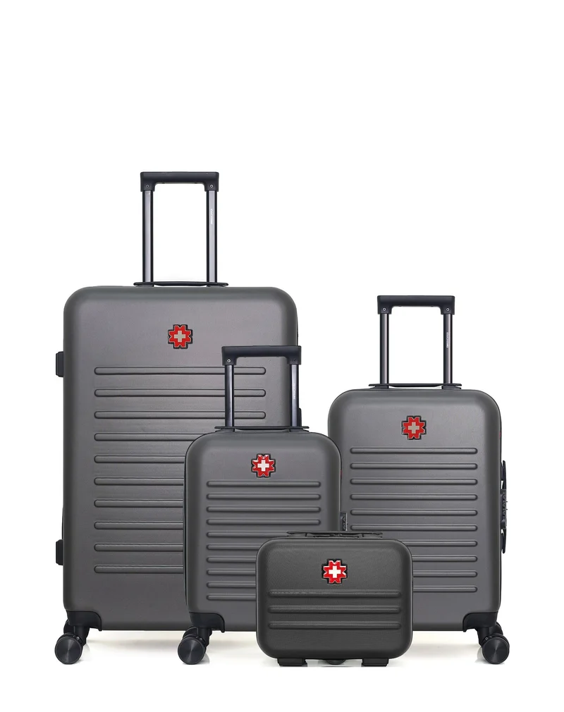 Lot de 4 Valises Rigides Grand Format, Cabine, Cabine XXS et Vanity WIL