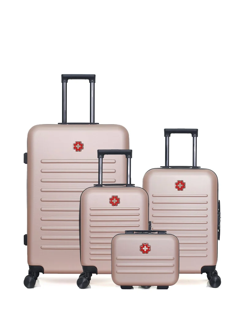 Lot de 4 Valises Rigides Grand Format, Cabine, Cabine XXS et Vanity WIL