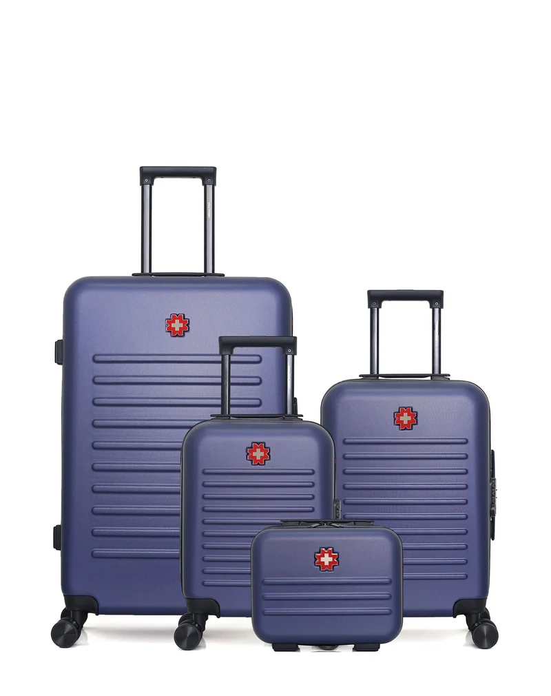 Lot de 4 Valises Rigides Grand Format, Cabine, Cabine XXS et Vanity WIL