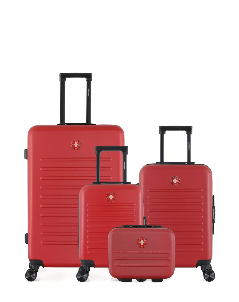 Lot de 4 Valises Rigides Grand Format, Cabine, Cabine XXS et Vanity WIL
