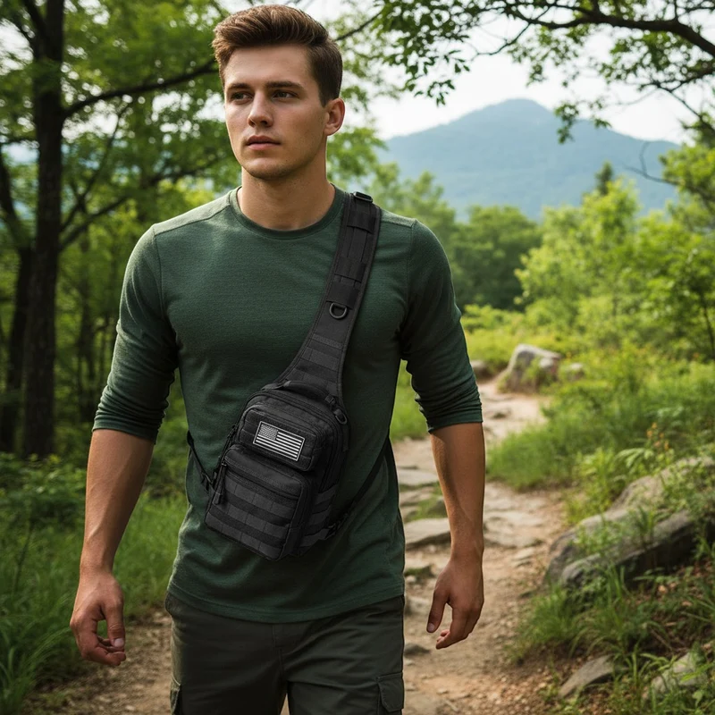 Sac sling compact pour randonnée