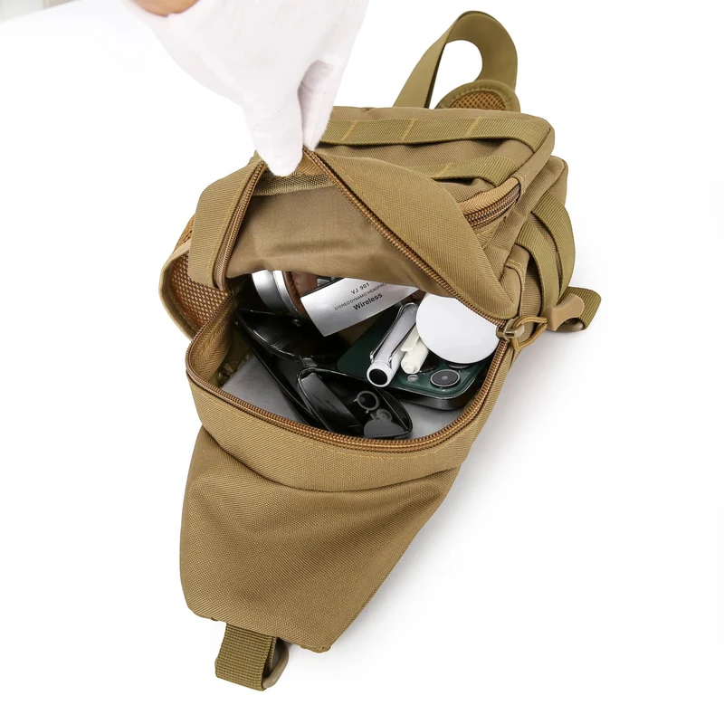 Sac bandoulière randonnée avec rangement bouteille