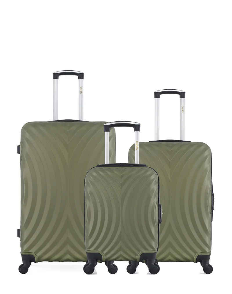 Lot de 3 valises Grand format, weekend et cabine XXS LAGOS