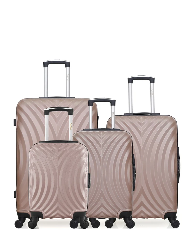 Lot de 4 valises Grand format, weekend, cabine et cabine XXS LAGOS