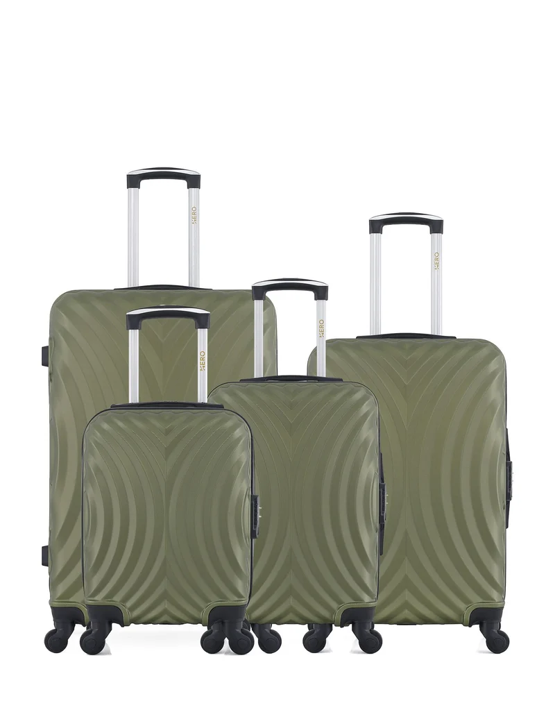 Lot de 4 valises Grand format, weekend, cabine et cabine XXS LAGOS
