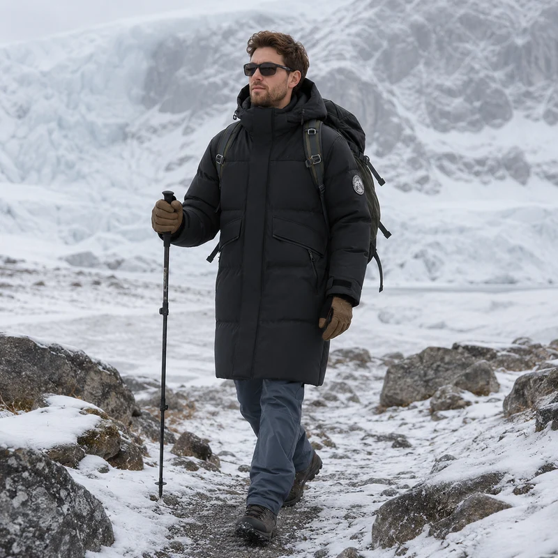 Parka randonnée homme longue grand froid