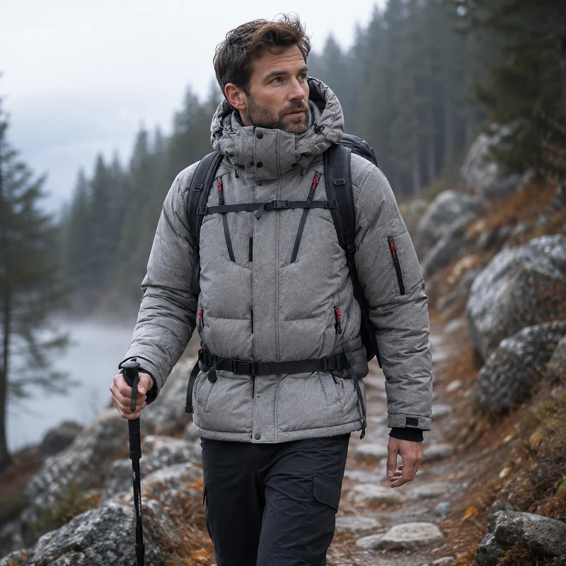 Doudoune randonnée homme chaude imperméable