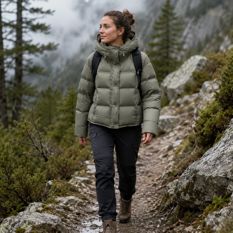 Doudoune randonnée femme chaude outdoor