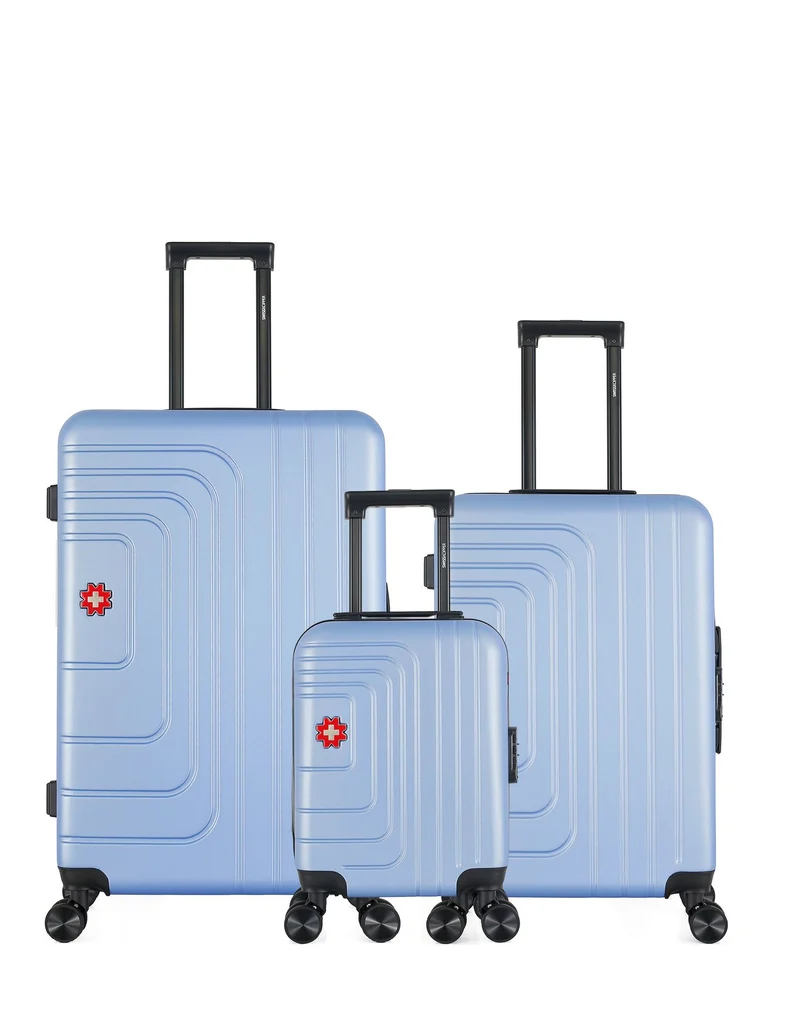 Lot de 3 Valises Rigides Grand Format, Taille Moyenne et Cabine XXS RUTI