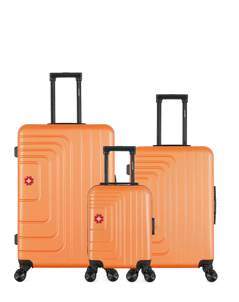 Lot de 3 Valises Rigides Grand Format, Taille Moyenne et Cabine XXS RUTI