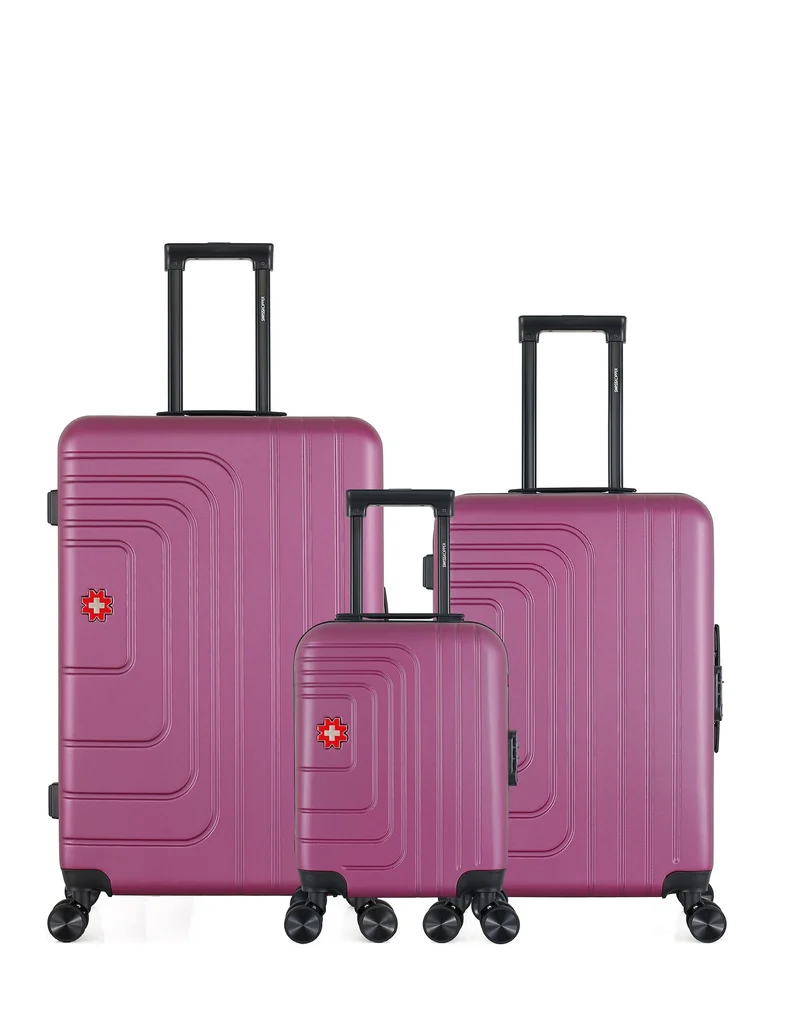 Lot de 3 Valises Rigides Grand Format, Taille Moyenne et Cabine XXS RUTI
