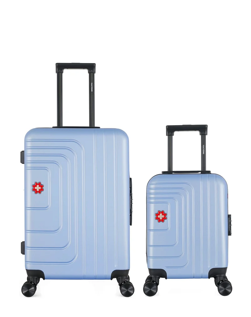 Lot de 2 Valises Rigides Taille Moyenne et Cabine XXS RUTI