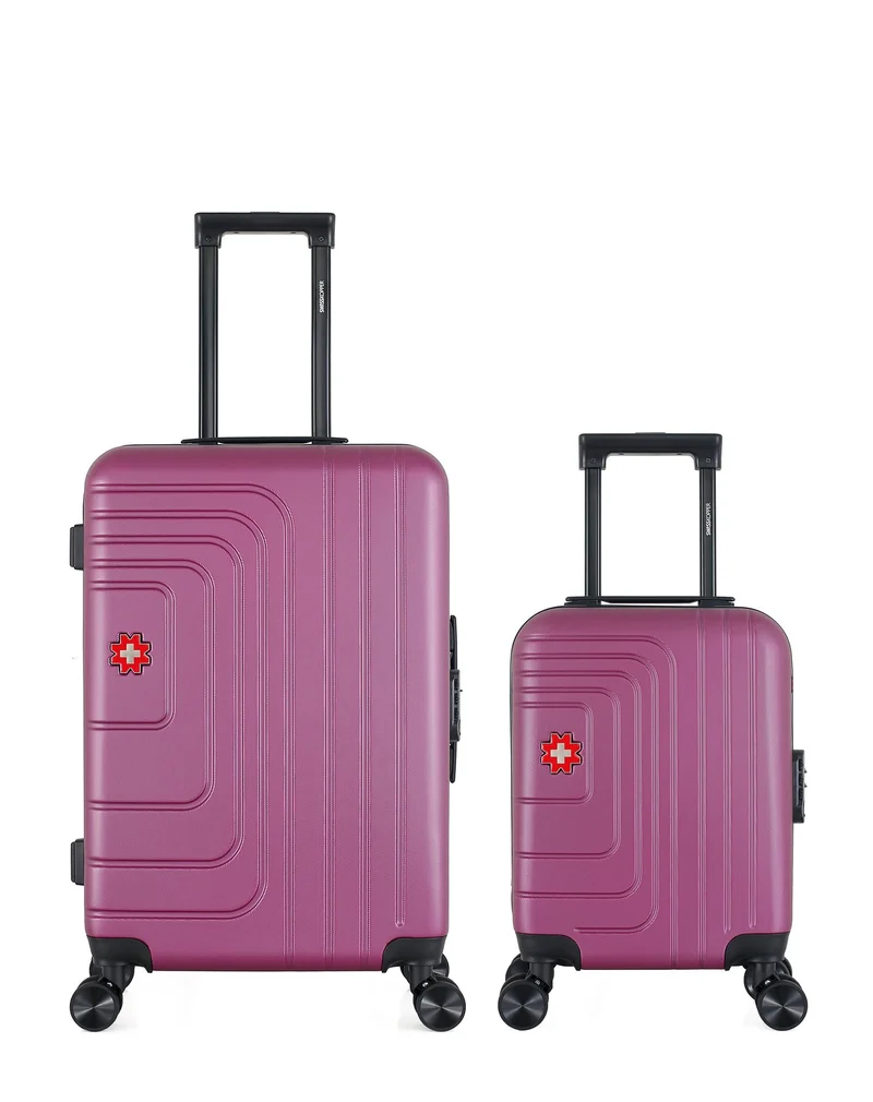 Lot de 2 Valises Rigides Taille Moyenne et Cabine XXS RUTI