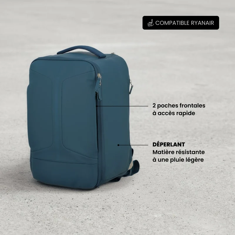 Sac à dos de voyage cabine 40 cm - Obsidian Jump | Compatible Ryanair