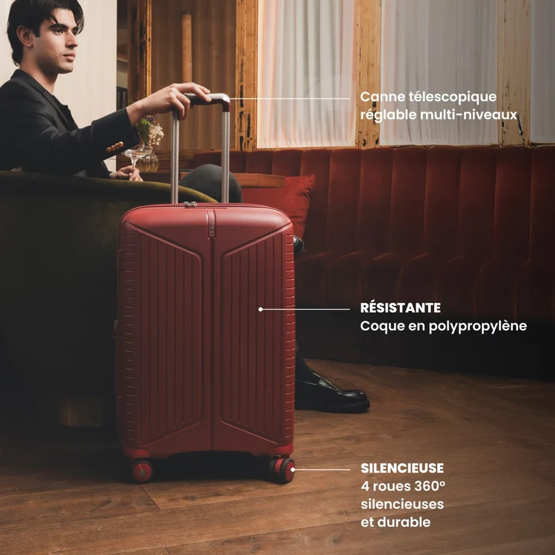 Valise large 76 cm - Evaé Jump | Organisation facile