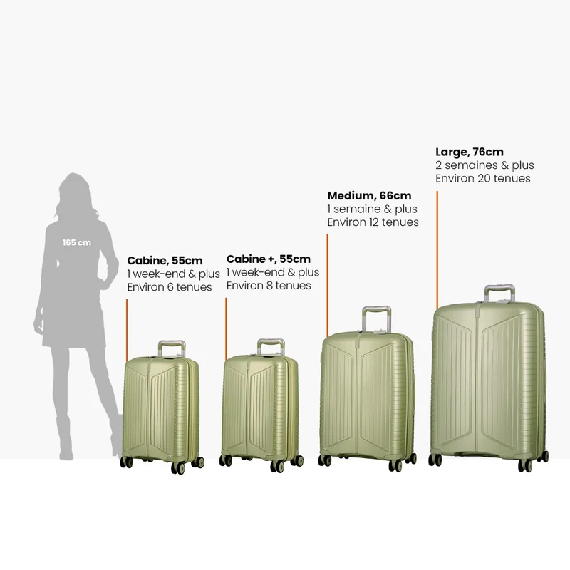 Valise cabine 55 cm - Evaé Jump | Extensible +20%