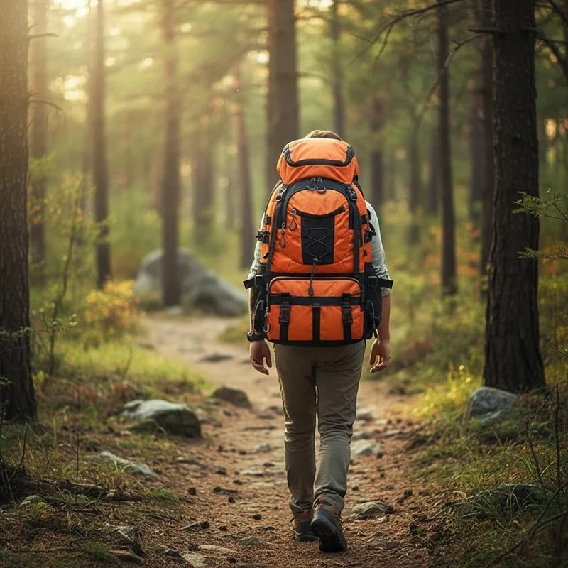 Sac à dos trekking imperméable avec port USB grande capacité