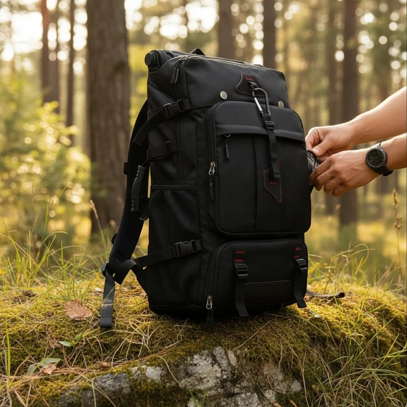 Sac à dos randonnée 80L imperméable multi-compartiments