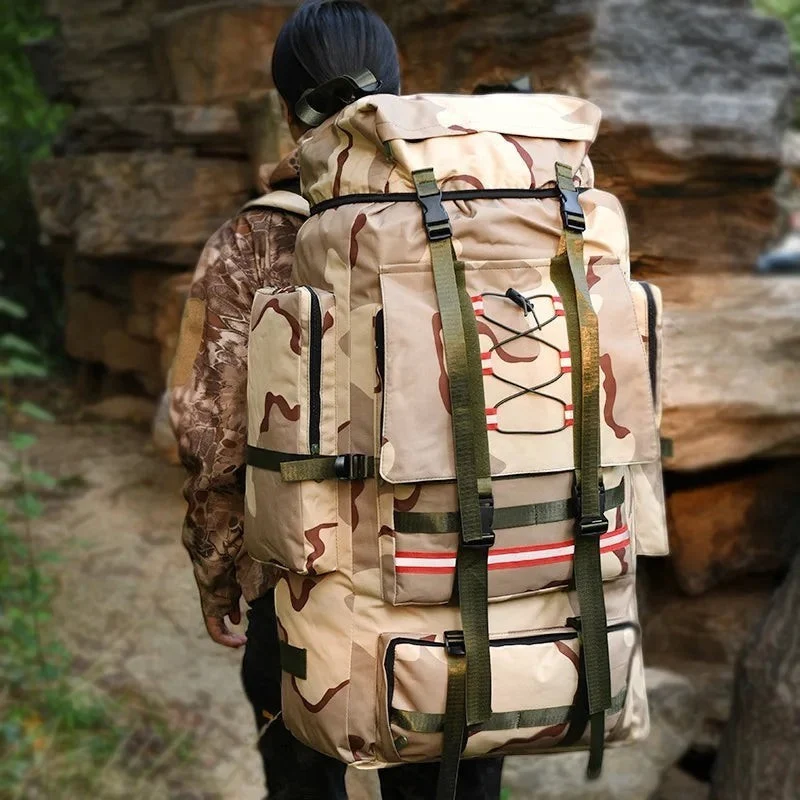 Sac à dos randonnée 130L avec bande réfléchissante