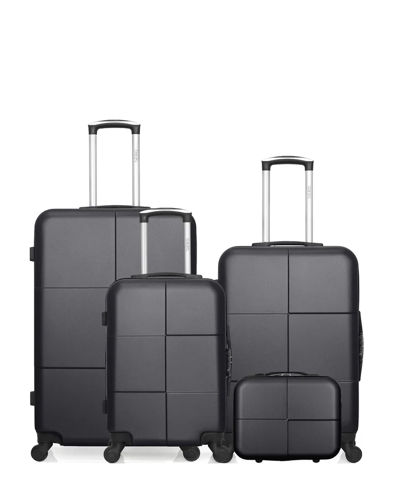 Lot de 4 bagages rigides grand format, moyenne, cabine et vanity CORONADO