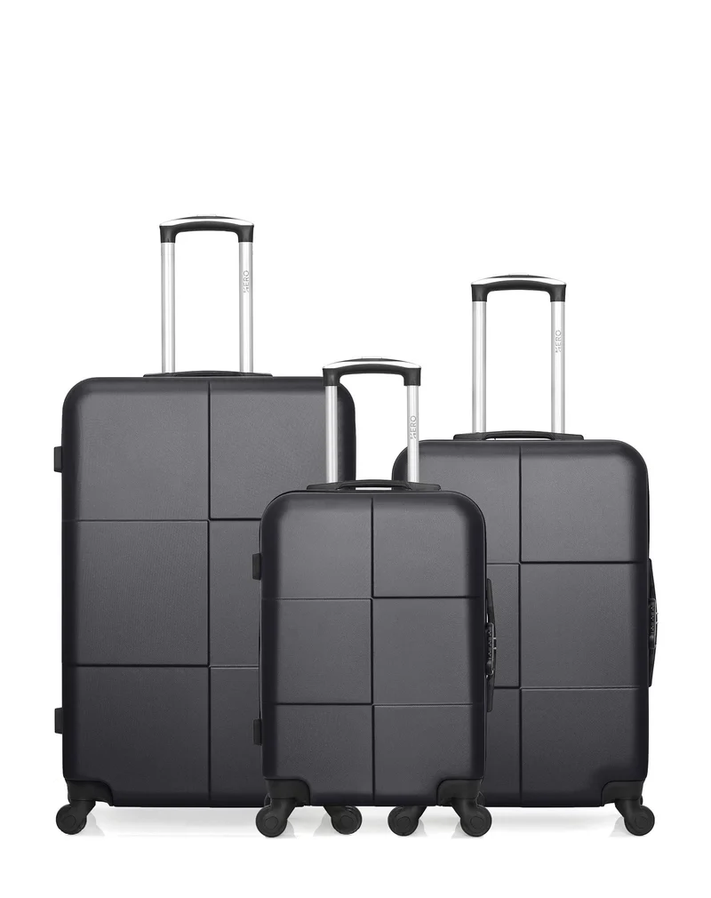 Lot de 3 valises rigides grand format, moyenne et cabine CORONADO