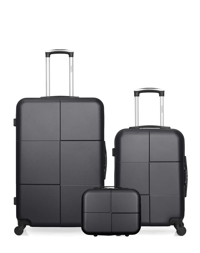 Lot de 3 bagages rigides grand format, cabine et vanity CORONADO