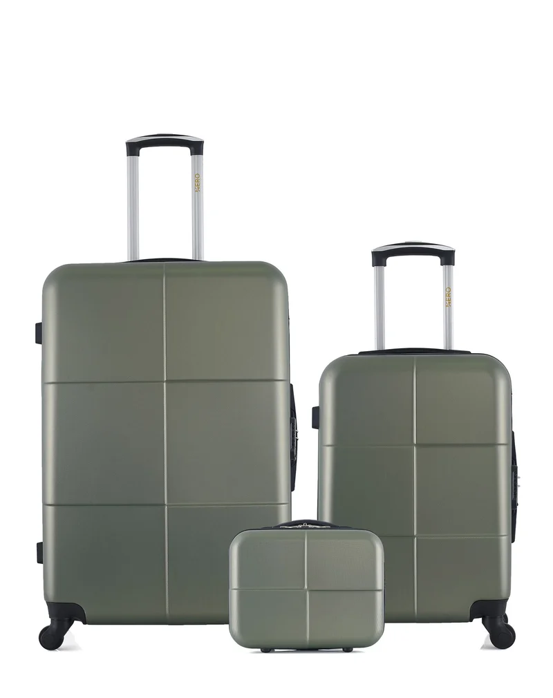 Lot de 3 bagages rigides grand format, cabine et vanity CORONADO