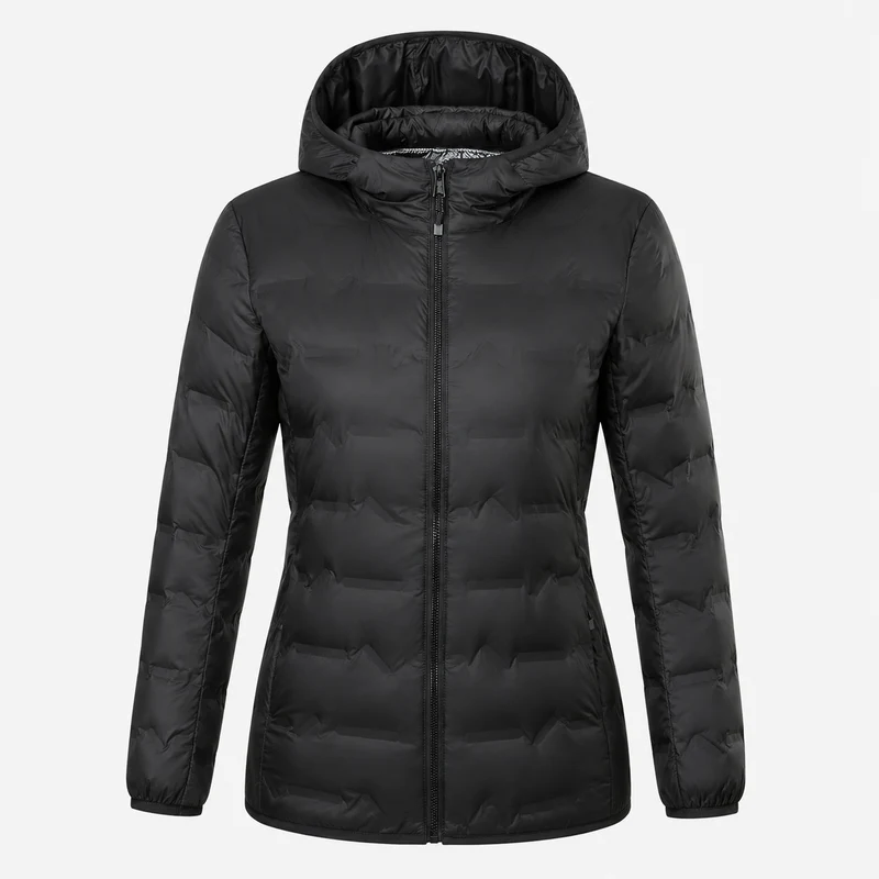 Doudoune randonnée femme chaude à capuche