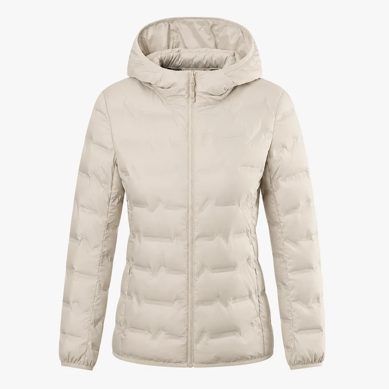 Doudoune randonnée femme chaude à capuche
