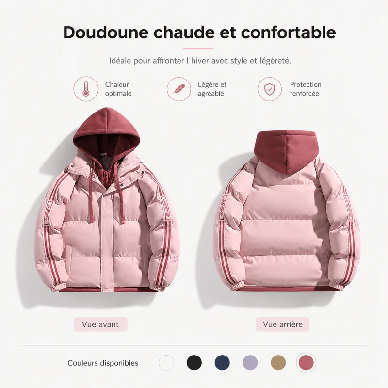 Doudoune randonnée mixte chaude hiver