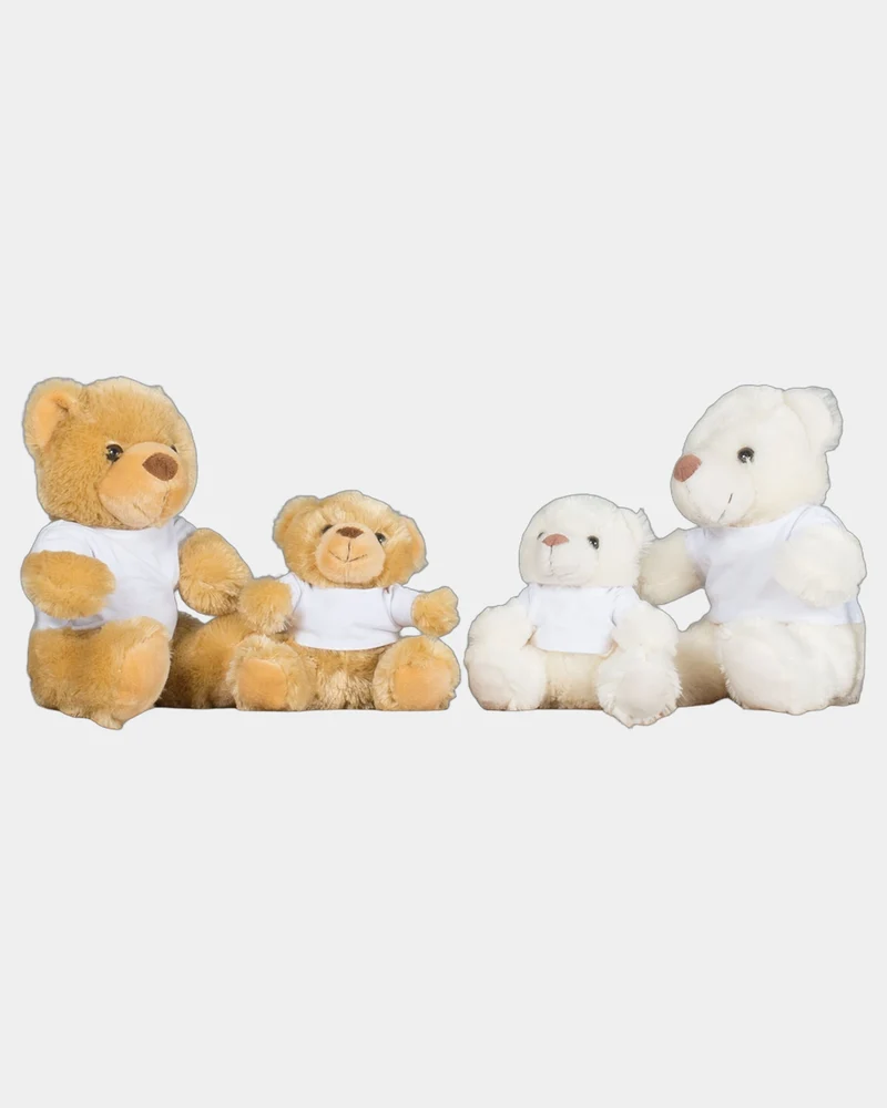 Peluche ours en t-shirt coton à personnaliser