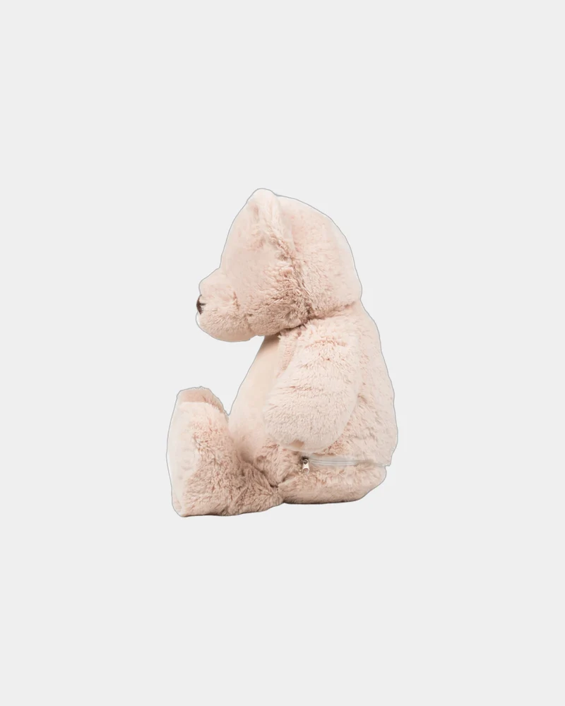 Peluche zippée Ours polyester 45 cm à personnaliser