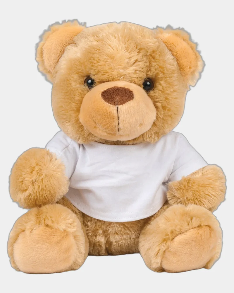 Peluche ours en t-shirt coton à personnaliser