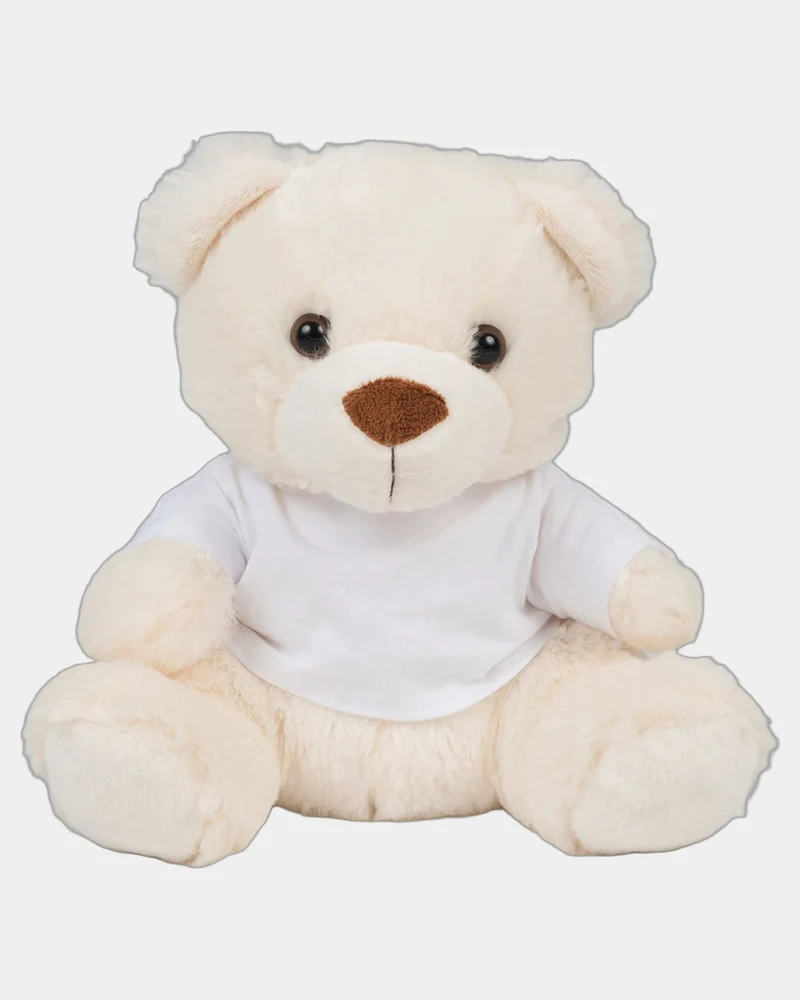 Peluche ours en t-shirt coton à personnaliser