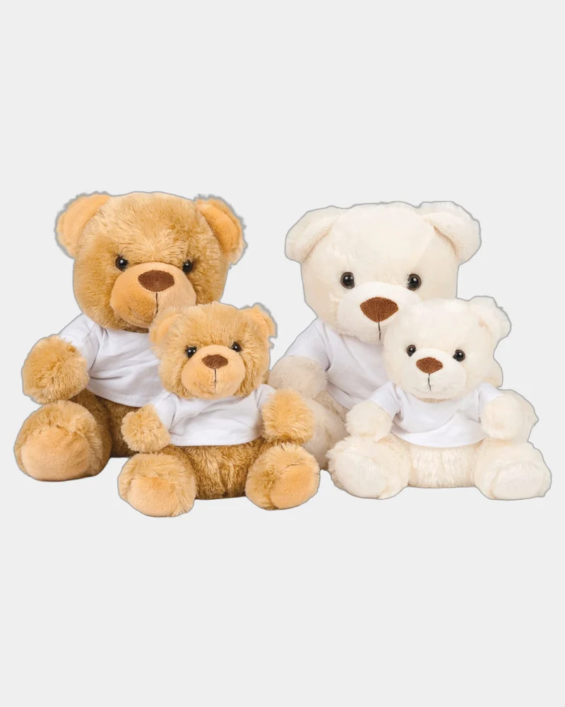 Peluche ours en t-shirt coton à personnaliser