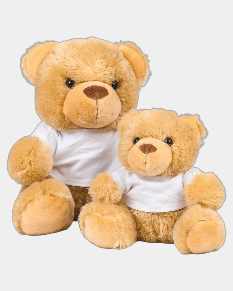 Peluche ours en t-shirt coton à personnaliser