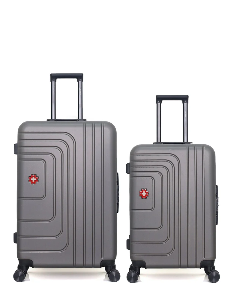 Lot de 2 Valises Rigides Grand Format et Taille Moyenne RUTI