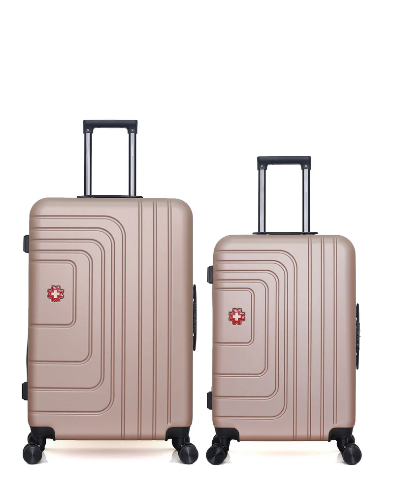 Lot de 2 Valises Rigides Grand Format et Taille Moyenne RUTI