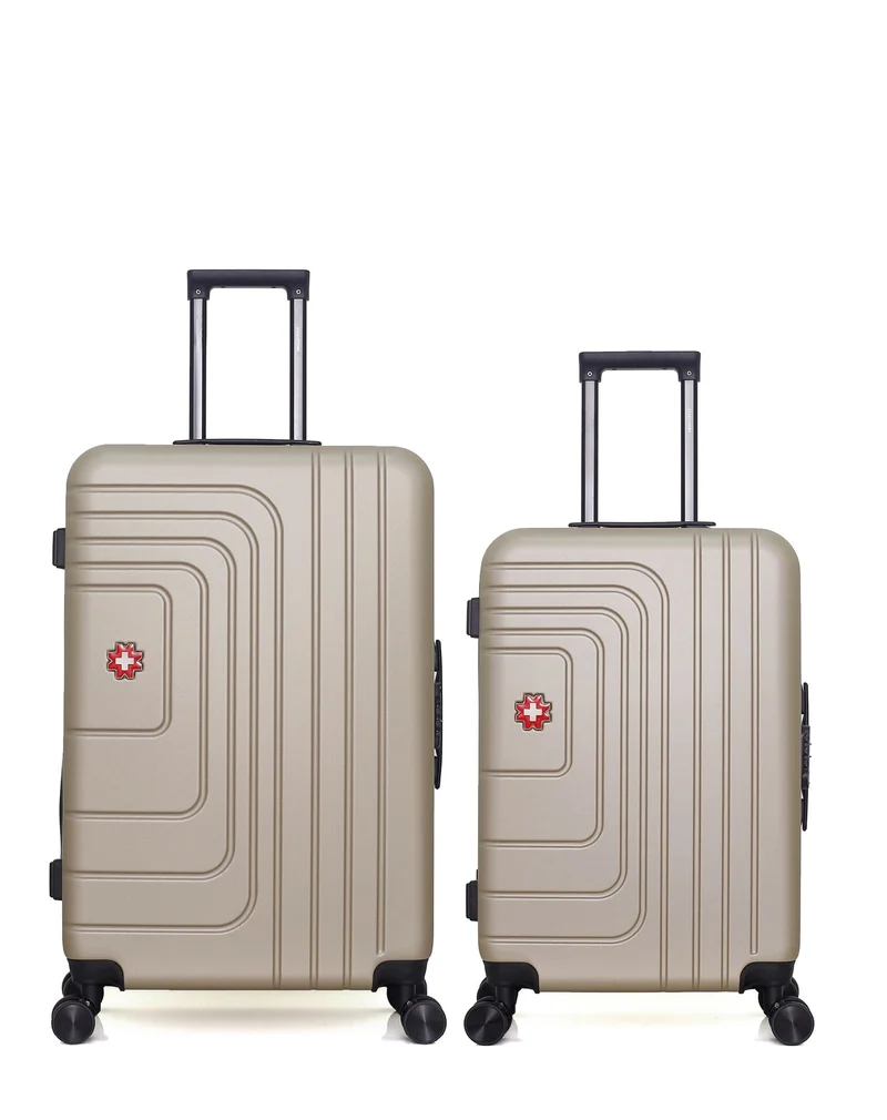 Lot de 2 Valises Rigides Grand Format et Taille Moyenne RUTI