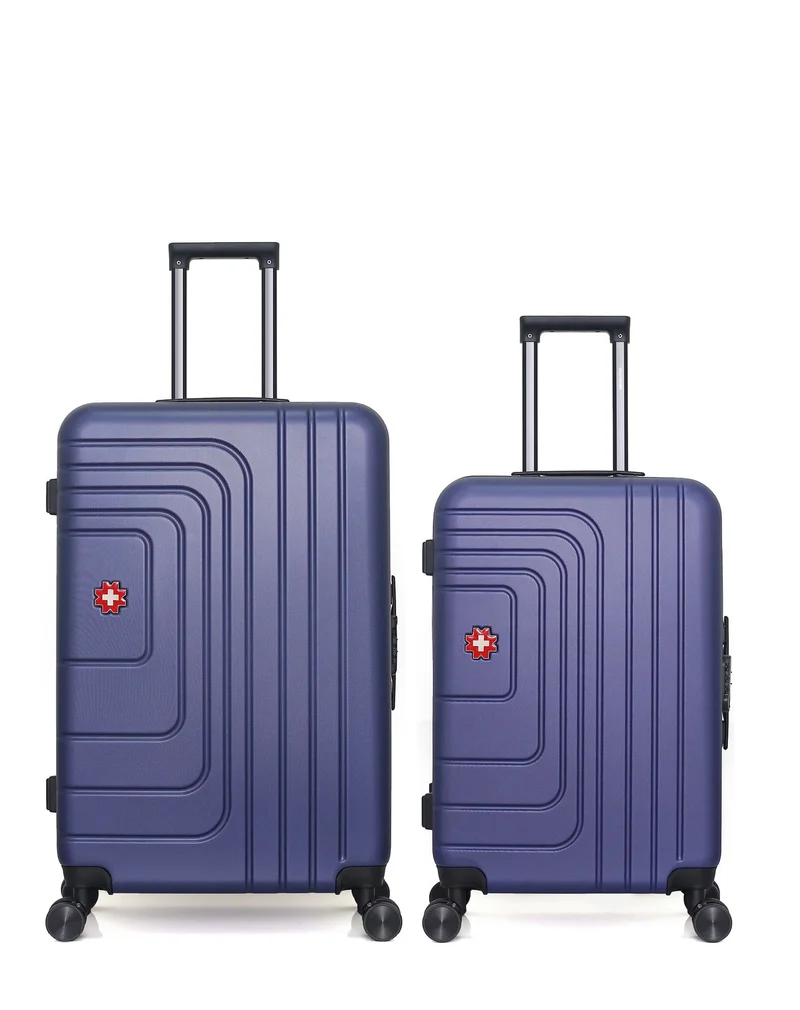 Lot de 2 Valises Rigides Grand Format et Taille Moyenne RUTI