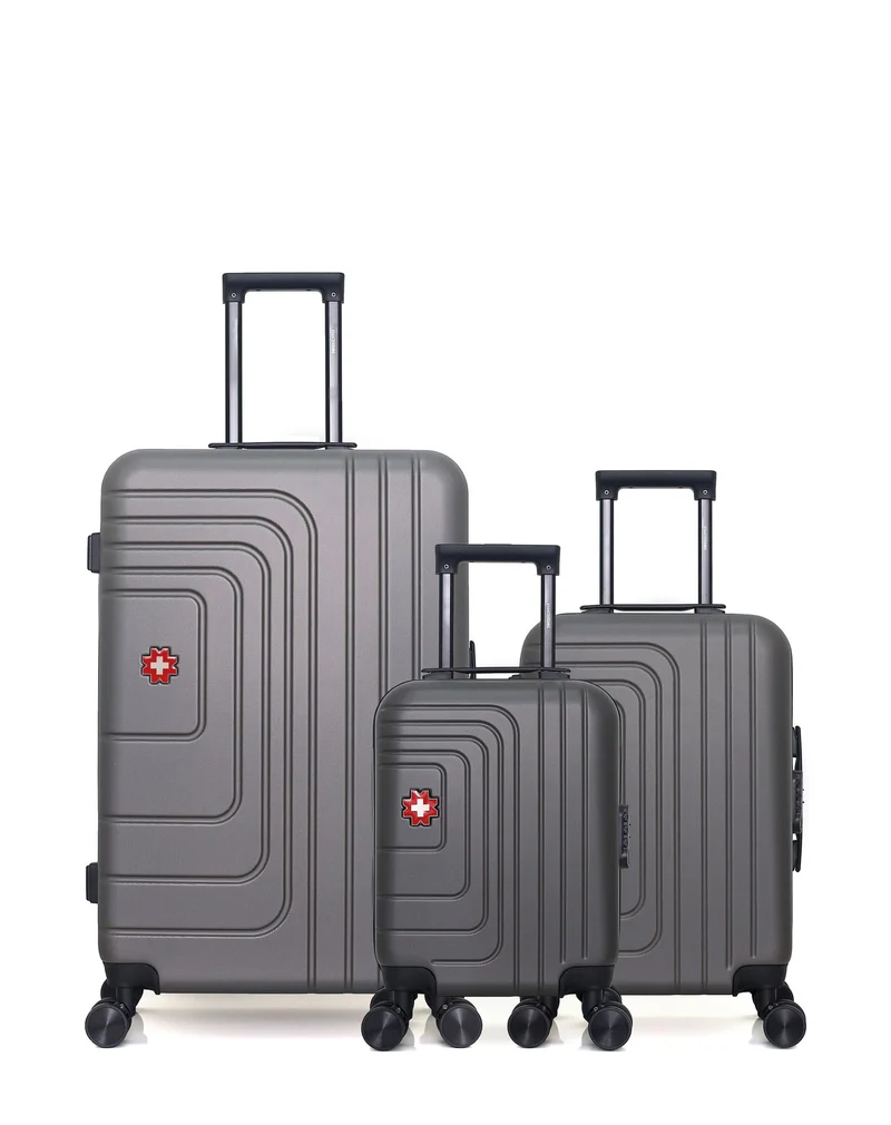 Lot de 3 Valises Rigides Grand Format, Cabine et Cabine XXS RUTI