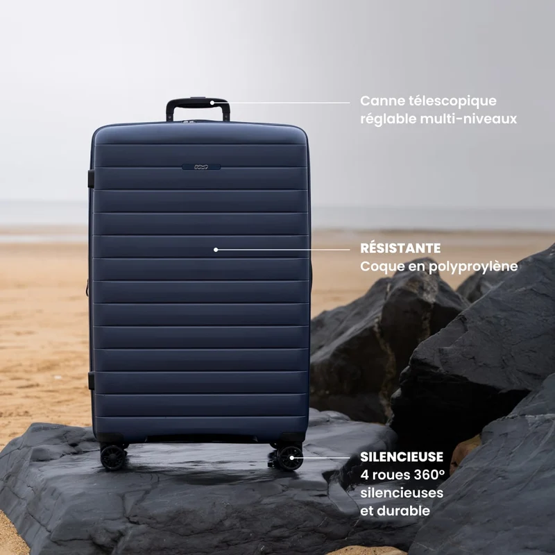 Valise large 77 cm - Striper Jump | Coque légère et résistante