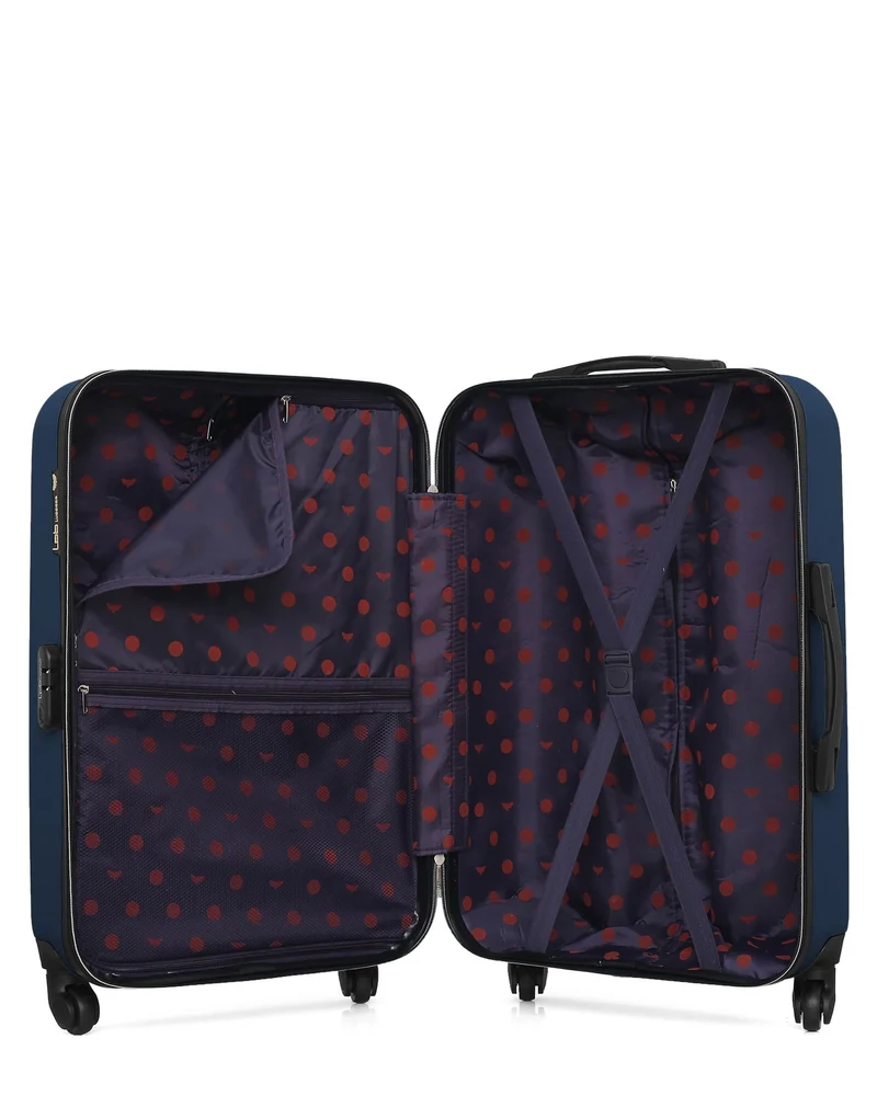 Lot de 4 Valises Rigides Moyenne, Cabine, Cabine XXS et Vanity ELEONOR