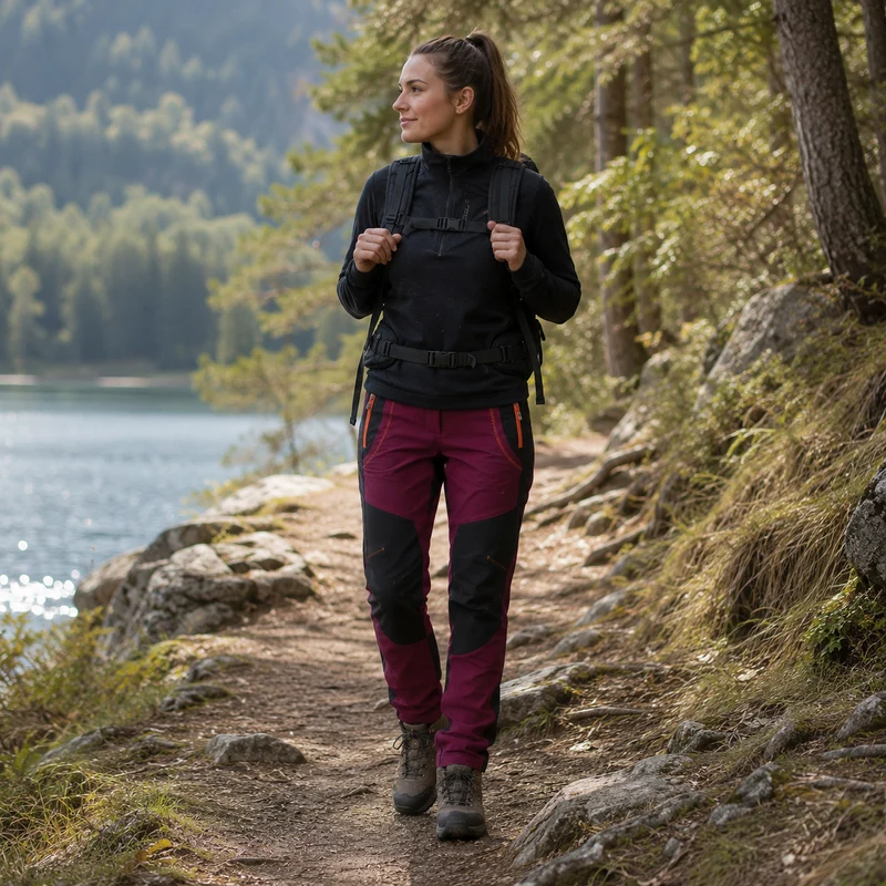Pantalon trekking femme protection froid