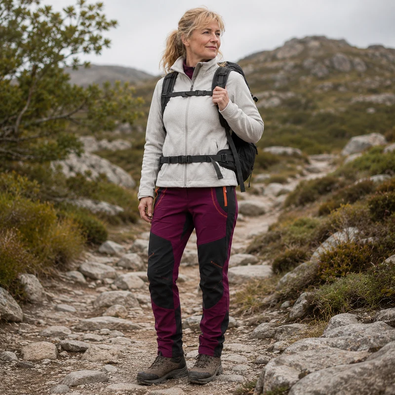 Pantalon trekking femme protection froid