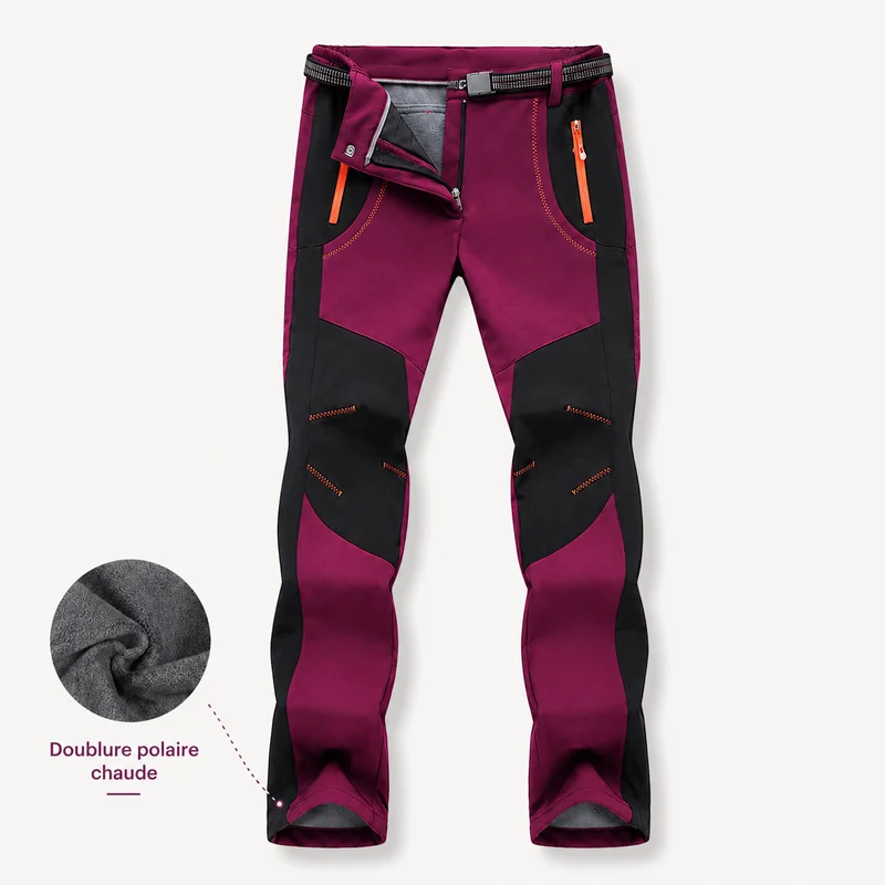 Pantalon trekking femme protection froid