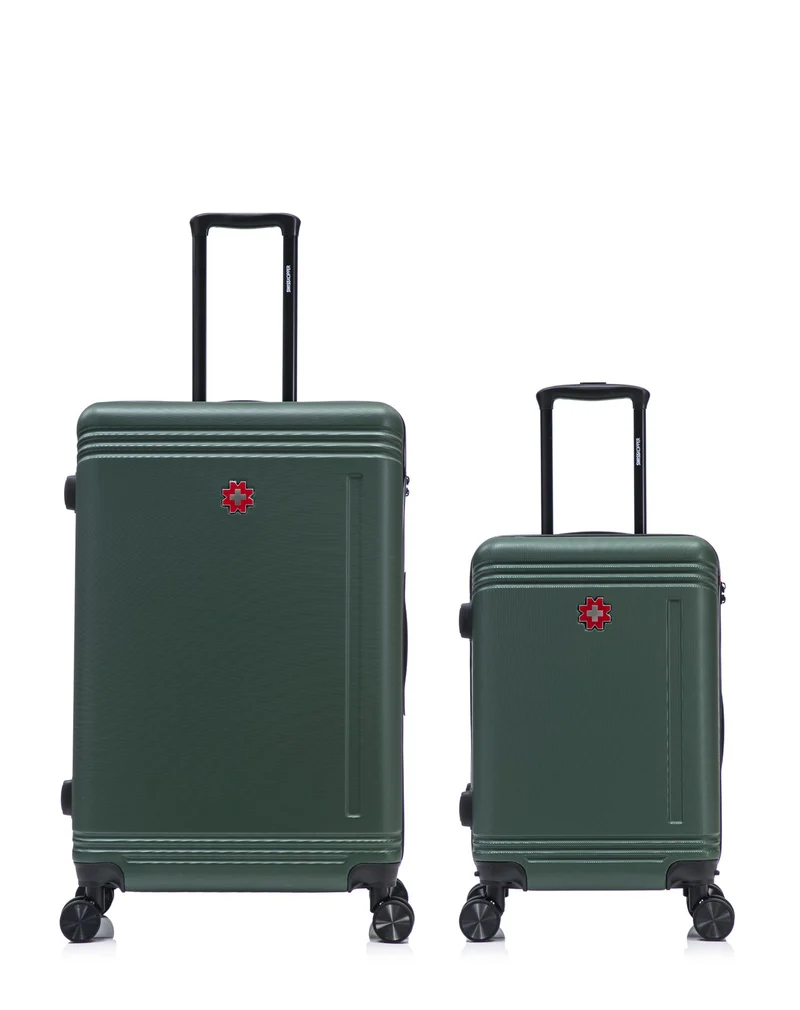 Lot de 2 Valises Rigides Grand Format et Cabine GSTAAD