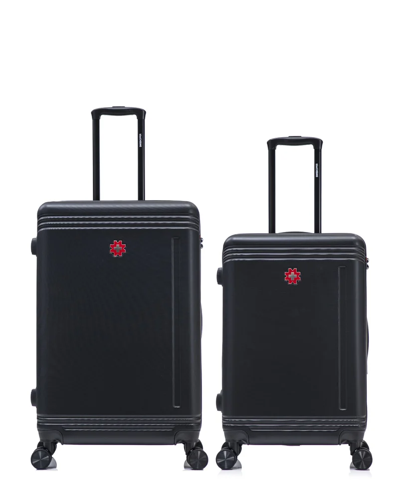 Lot de 2 Valises Rigides Grand Format et Taille Moyenne GSTAAD