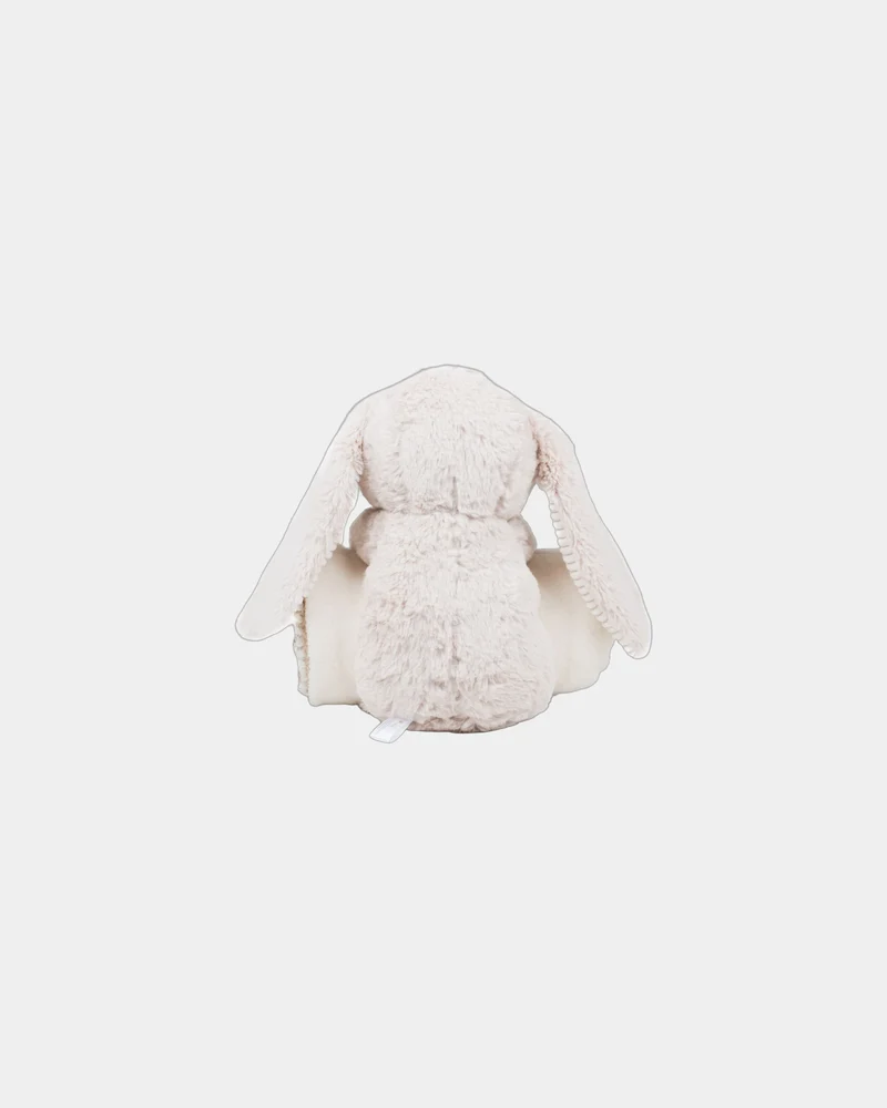 Peluche lapin avec couverture enfant à personnaliser