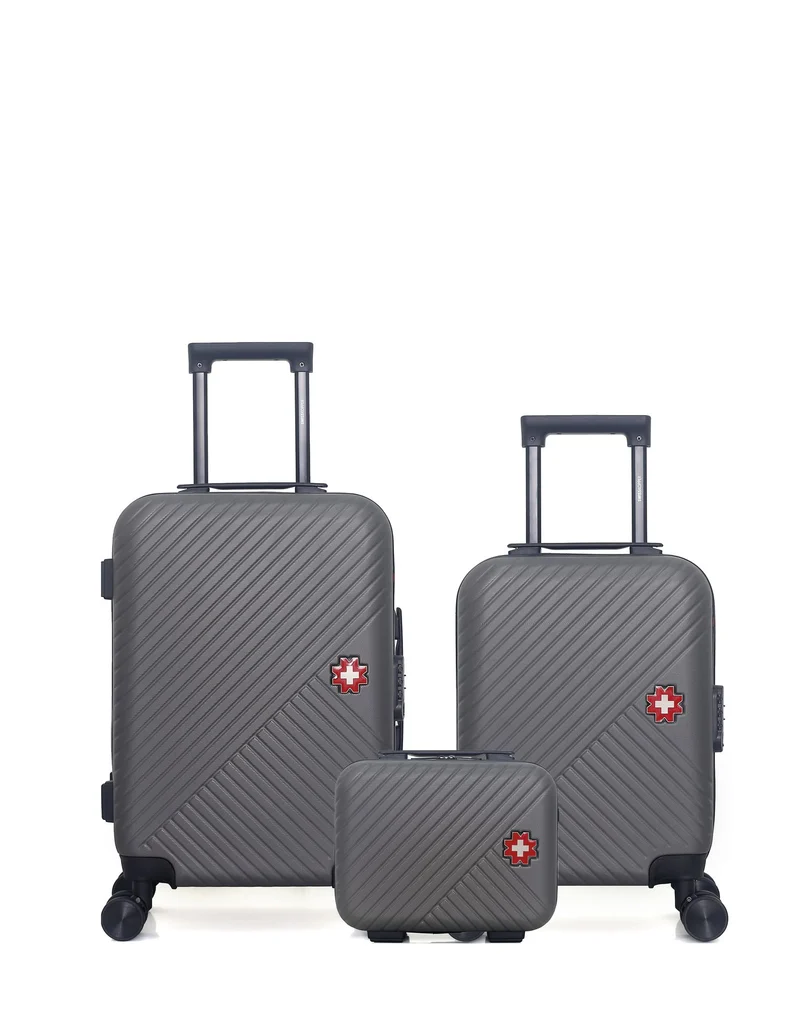 Lot de 3 Valises Rigides Cabine, Cabine XXS et Vanity SPIEZ